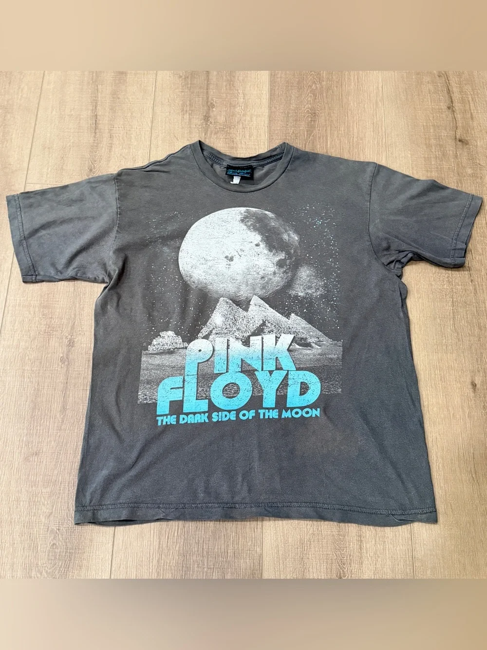 Pink Floyd T Shirt 2009 Men Large Gray Dark Side of the Moon Band Tee Rock Music